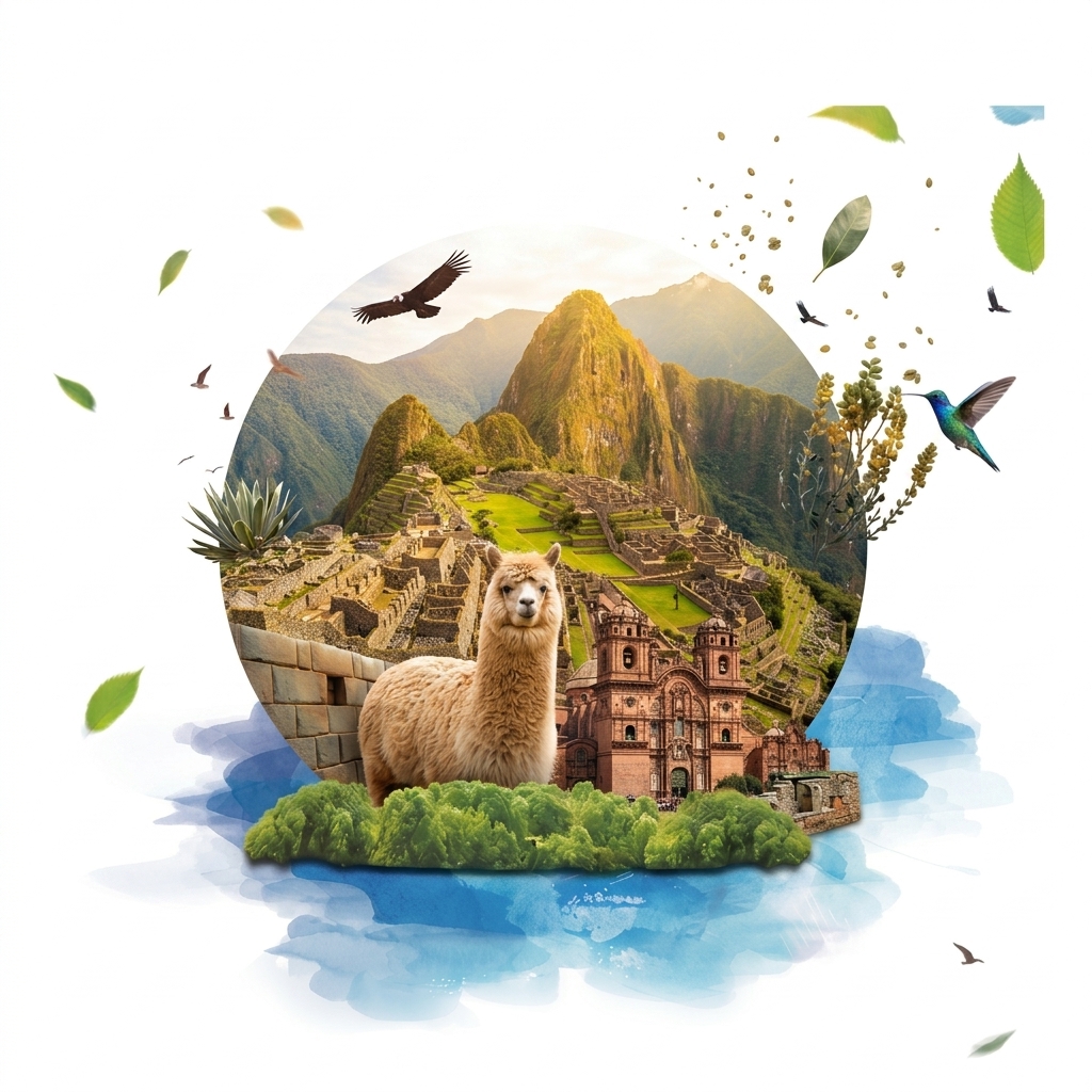 Machu Picchu Collage