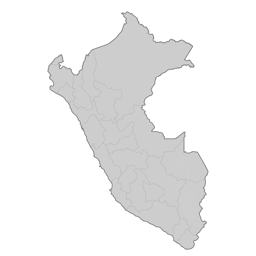 Mapa del Peru silueta